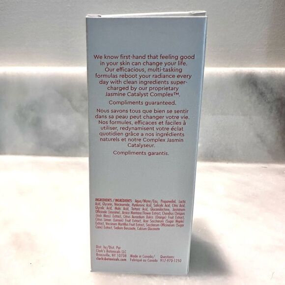 Clark's Botanicals 7-Acid Daily Glow Peel 3.3 oz 100 ml New with Box - Picture 3 of 3